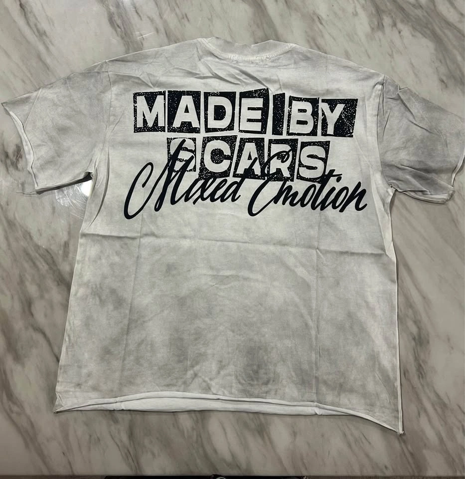 white Mixed Emotion XIX oversized t-shirt size large - photo 2