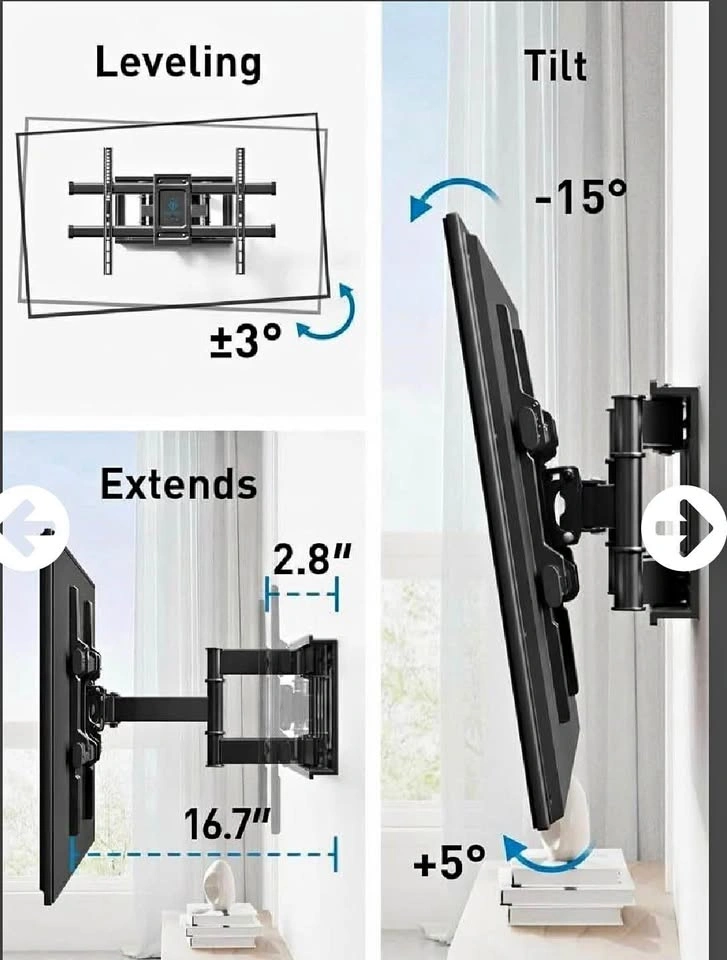 TV Wall Mount - 37-82" (Full motion)