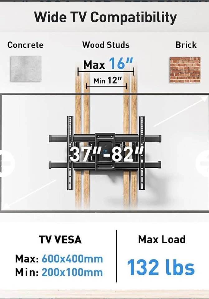TV Wall Mount - 37-82" (Full motion) - photo 2
