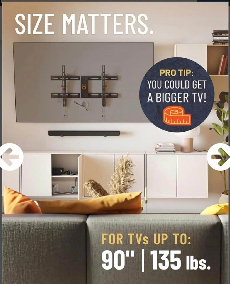 Wall mount - for 90” TV - photo 2