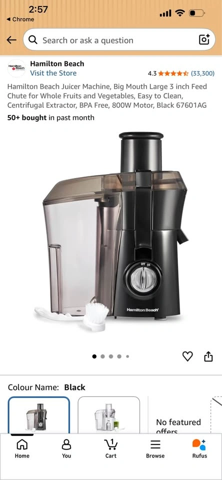 Hamilton Beach Juicer Machine, Big Mouth 3 inch Feed Chute - photo 4