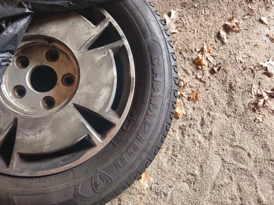 4 Firestone Champion Tires on Steel Rims 195/65R15 Honda Civic - photo 2