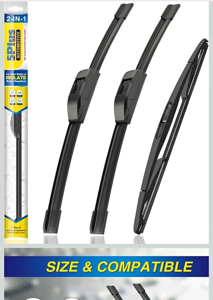 Brand New 5 Plus Windshield Wiper Blade Set – 28"/14"/13"