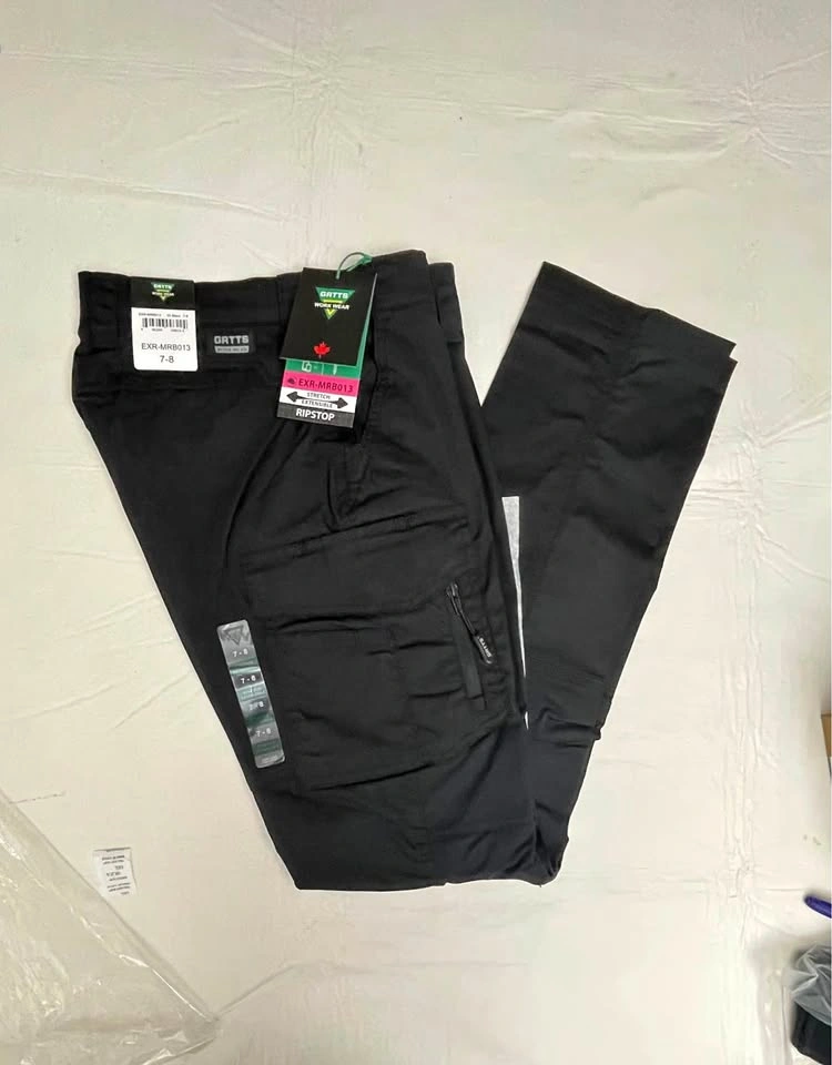 GATTS New Women’s Four Way Stretch Cargo Work Pants Size 7-8