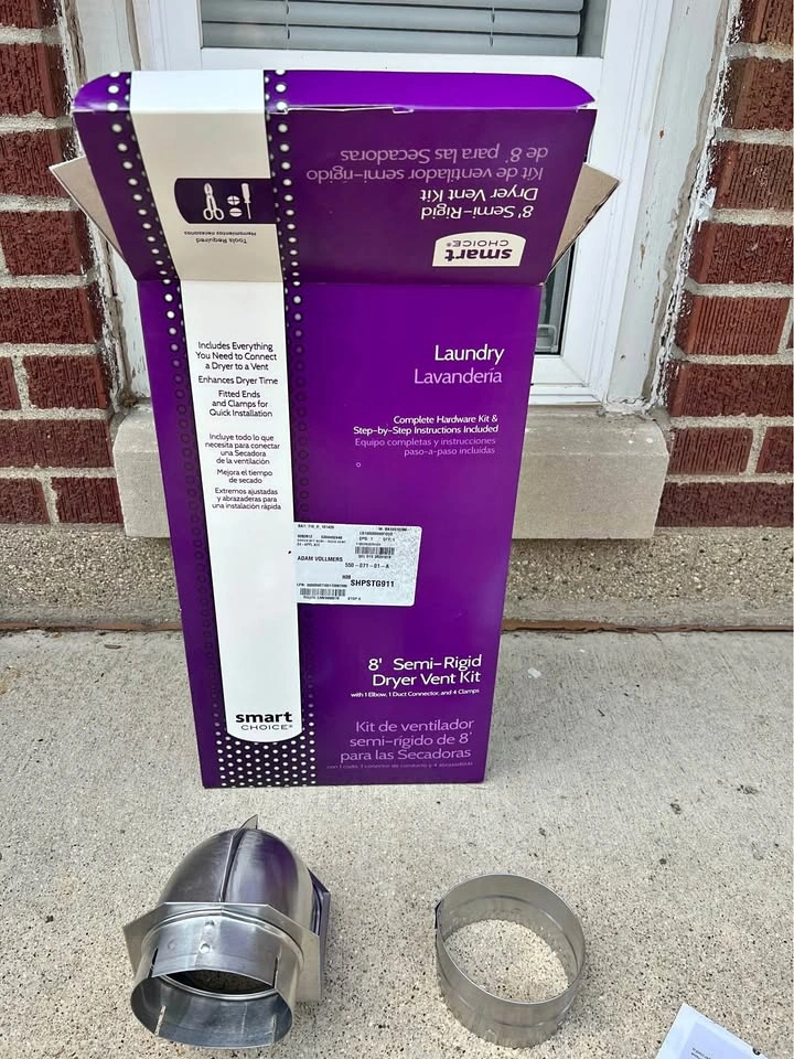 8' Semi-Rigid Dryer Duct Vent Kit