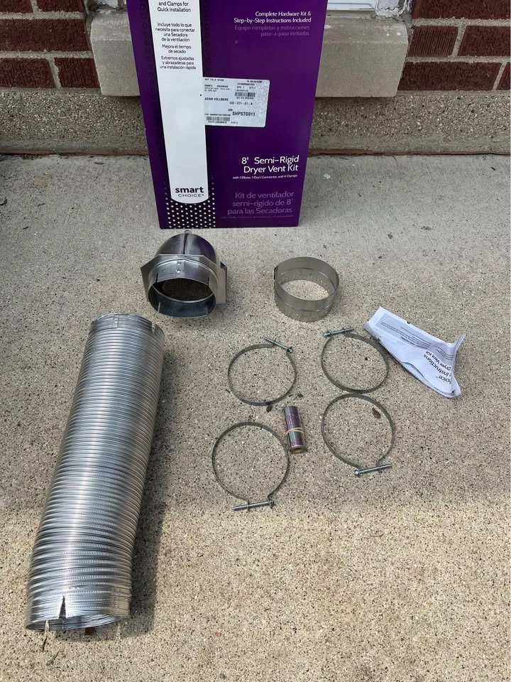 8' Semi-Rigid Dryer Duct Vent Kit - photo 2
