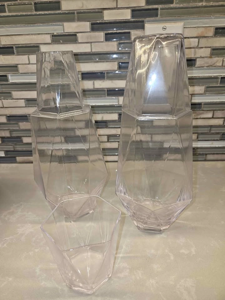 Geometric Clear Water Canteens