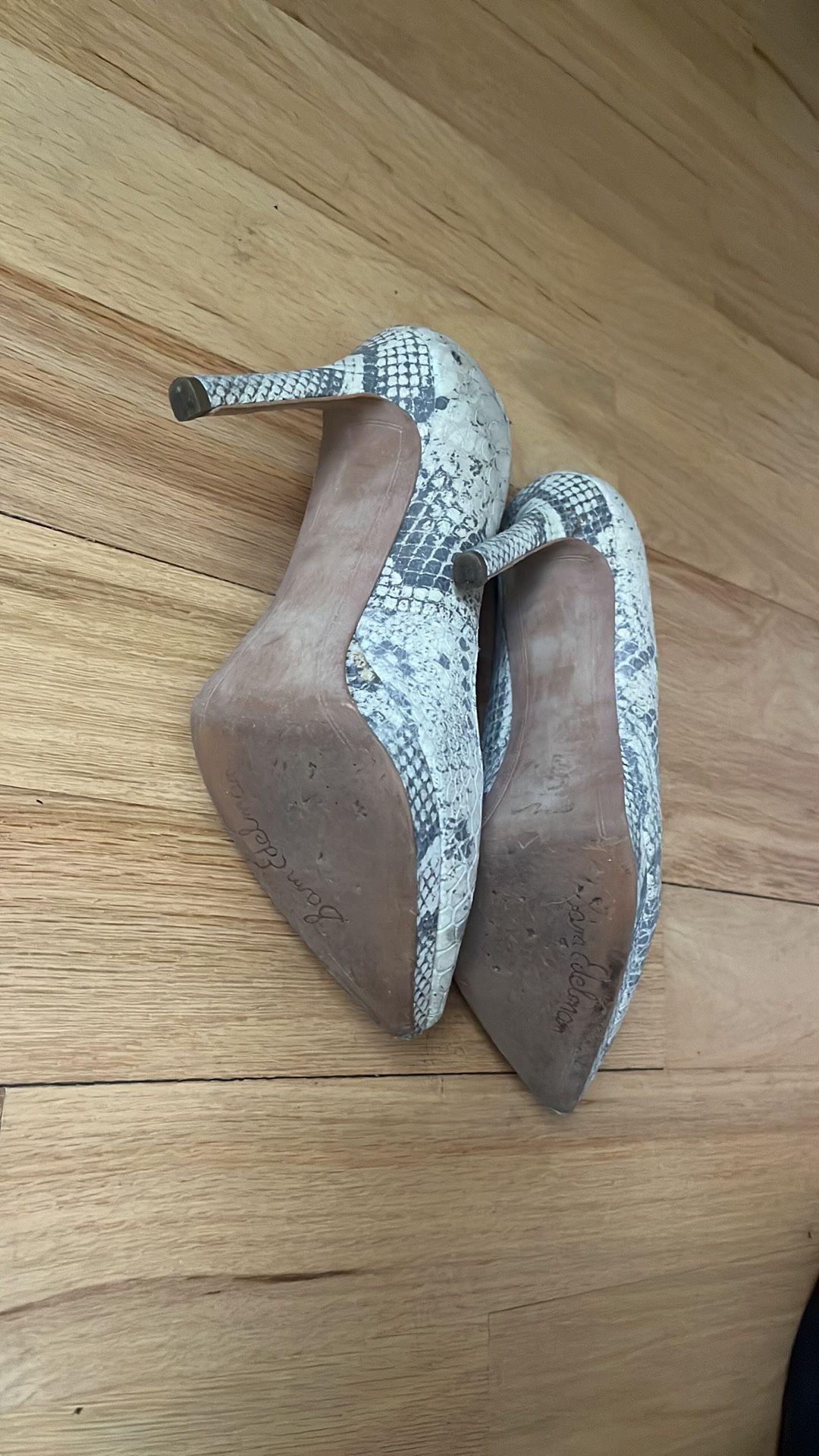 Sam Edelman “Celia” Snakeskin Leather 4” Heels - photo 4
