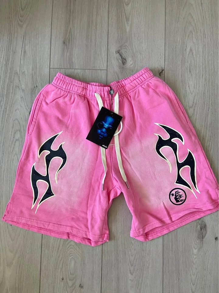 1:1 pink hellstar shorts size medium