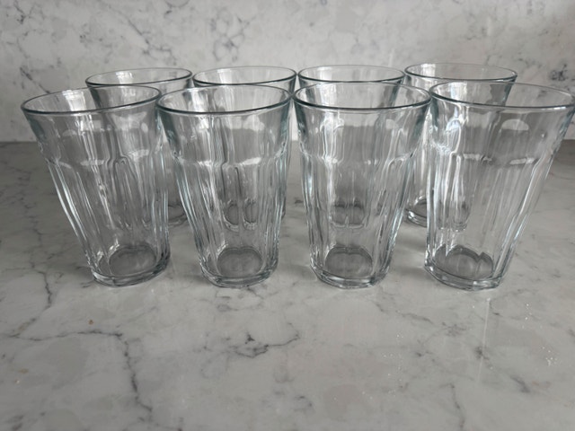 Duralex Picardie set of 8 360ml/12 oz glasses