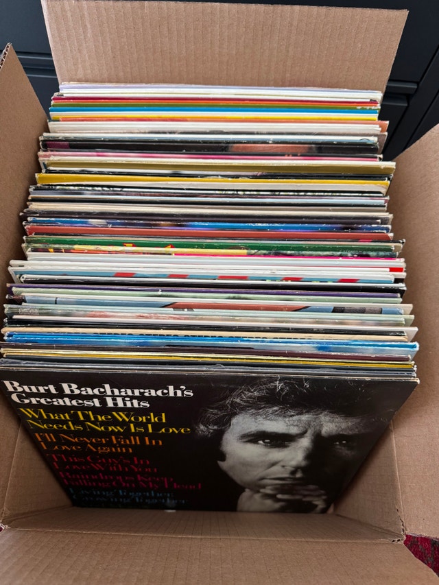 70 Vinyl LPs from the 60s, 70s, 80s. Titles Listed in ad