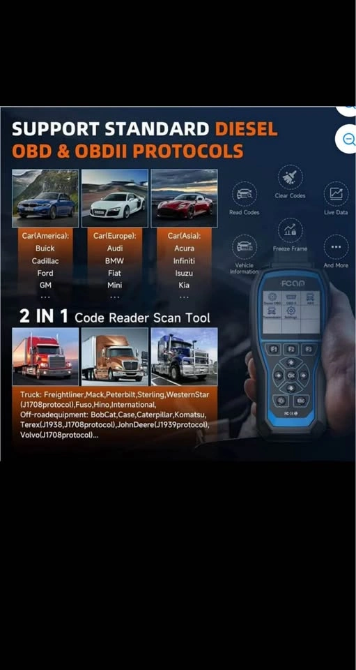 FCAR F507 Diesel Heavy Duty Truck Scanner - photo 4
