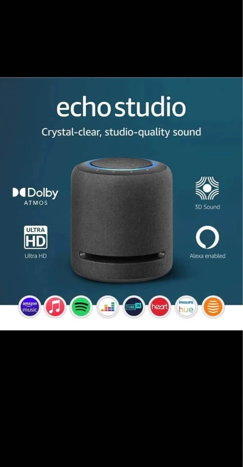 NEW Amazon Echo Studio High-fidelity Smart Speaker - photo 2