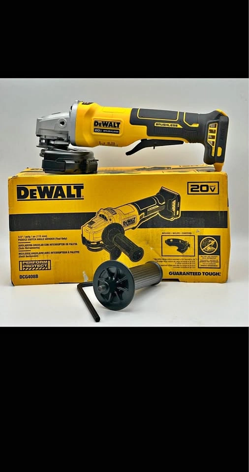 DEWALT 20V MAX Cordless 4 1/2 Inch Paddle-Switch Grinder