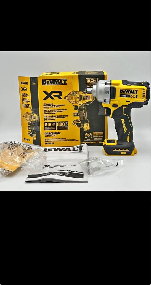 DEWALT 20V MAX 1/2" Mid-Range Impact Wrench (DCF891B)