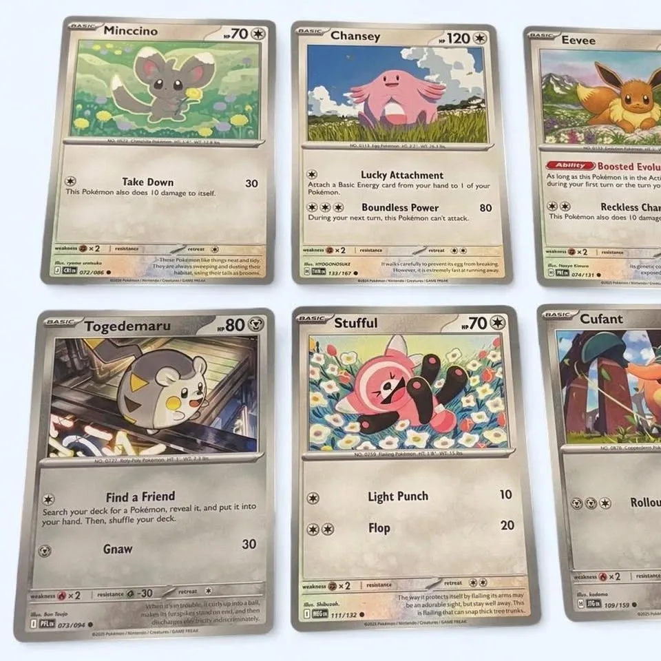 Cute Pokemon Card Bundle (incl: Eevee, Chansey etc) - photo 2