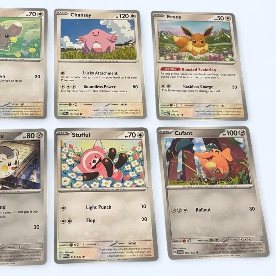 Cute Pokemon Card Bundle (incl: Eevee, Chansey etc) - photo 3