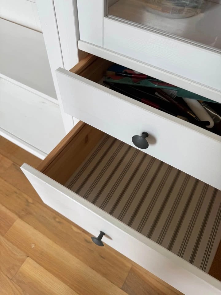 IKEA Glass Door Cabinet w/ 3 drawers - photo 4
