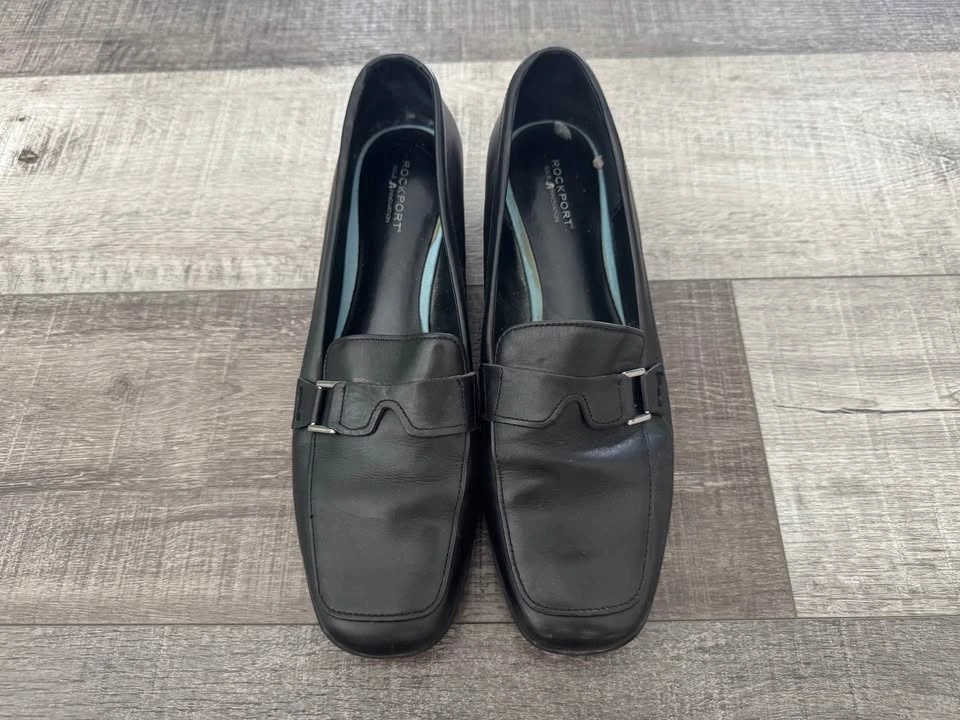 Women’s Rockport Leather Shoes Slip Ons Flats Size 10 - photo 2