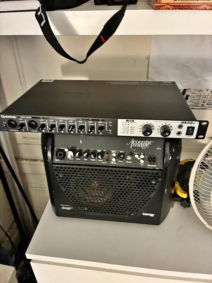 Steinberg MR816x Audio Interface and Acoustic Image Contra Ampli