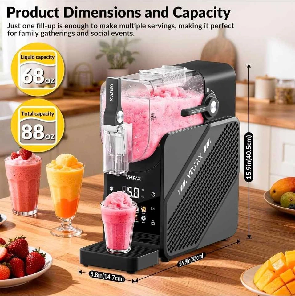Slushie Machine 88 oz, 7-in-1 Frozen Drink Maker - photo 3