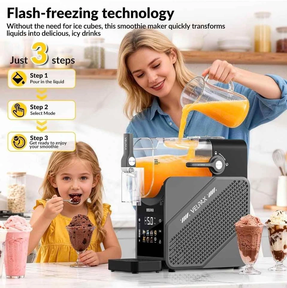 Slushie Machine 88 oz, 7-in-1 Frozen Drink Maker - photo 5