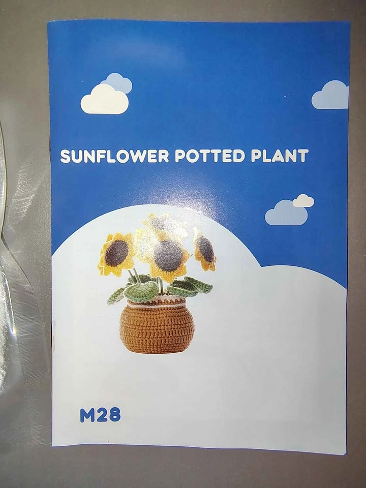 Crochet Thread Handicrafts Sunflower Potted Plant Kit M28 - photo 2