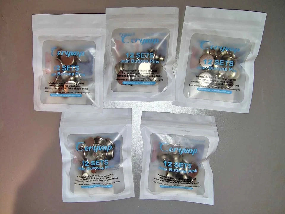 Ceryvop 12-Set Jean Button Pins