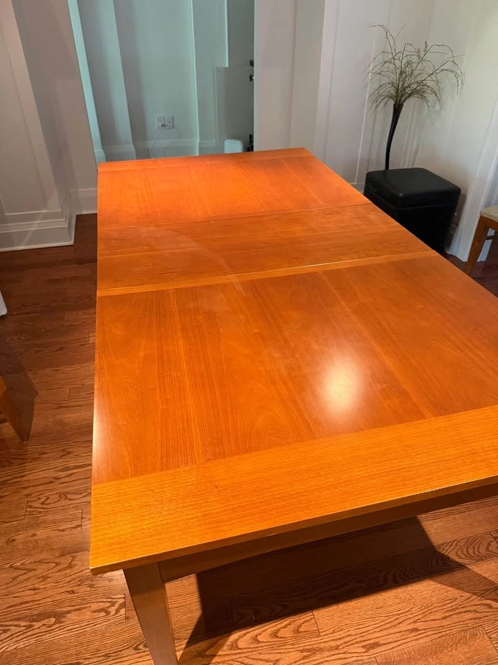 Solid Wood Cherry Dining Table Set | 44” x 86” | 6 Chairs - photo 2