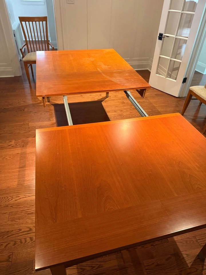 Solid Wood Cherry Dining Table Set | 44” x 86” | 6 Chairs - photo 3