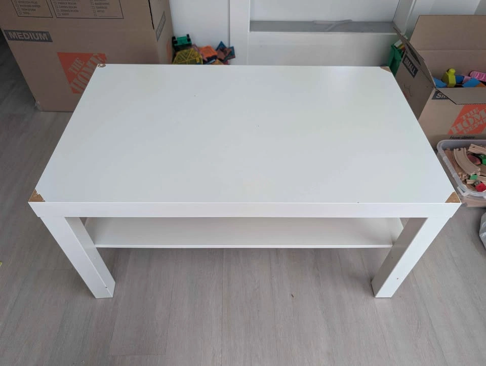 White Ikea Coffee Table (Model: Lack) - photo 2