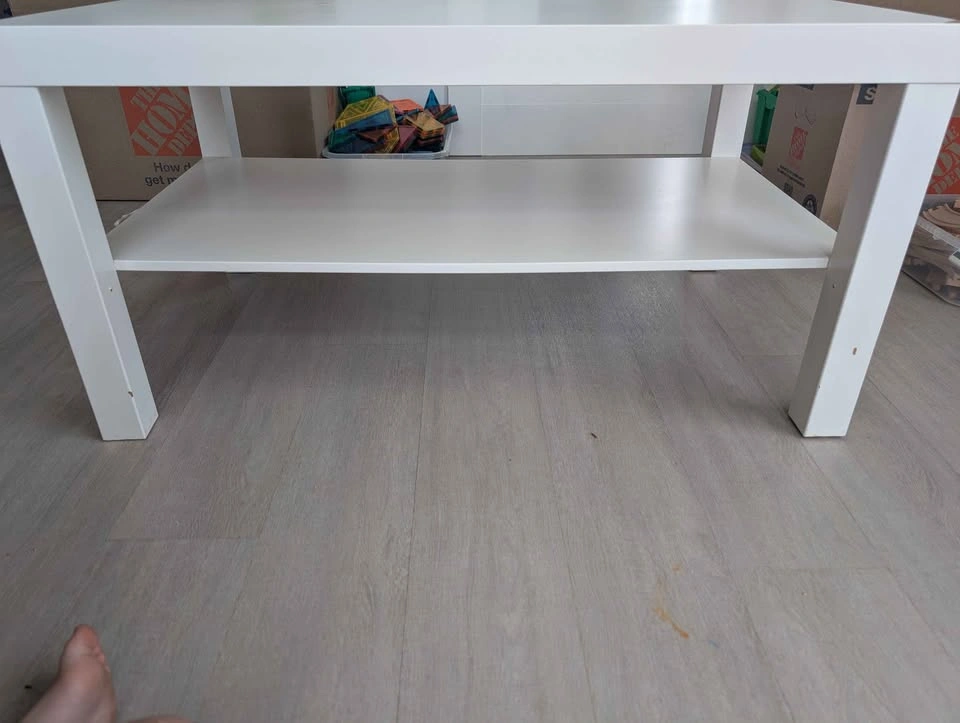 White Ikea Coffee Table (Model: Lack) - photo 4