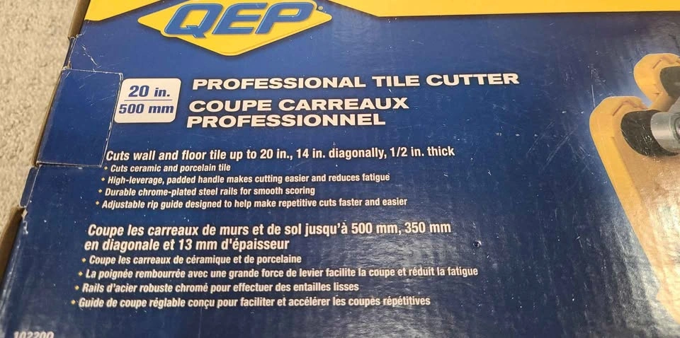 QEP 20 in. Professional Tile Cutter - photo 3