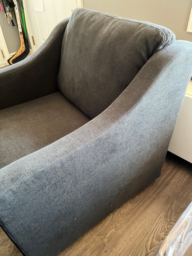 Low Profile Charcoal Grey Sofa Chair - NEW - photo 5