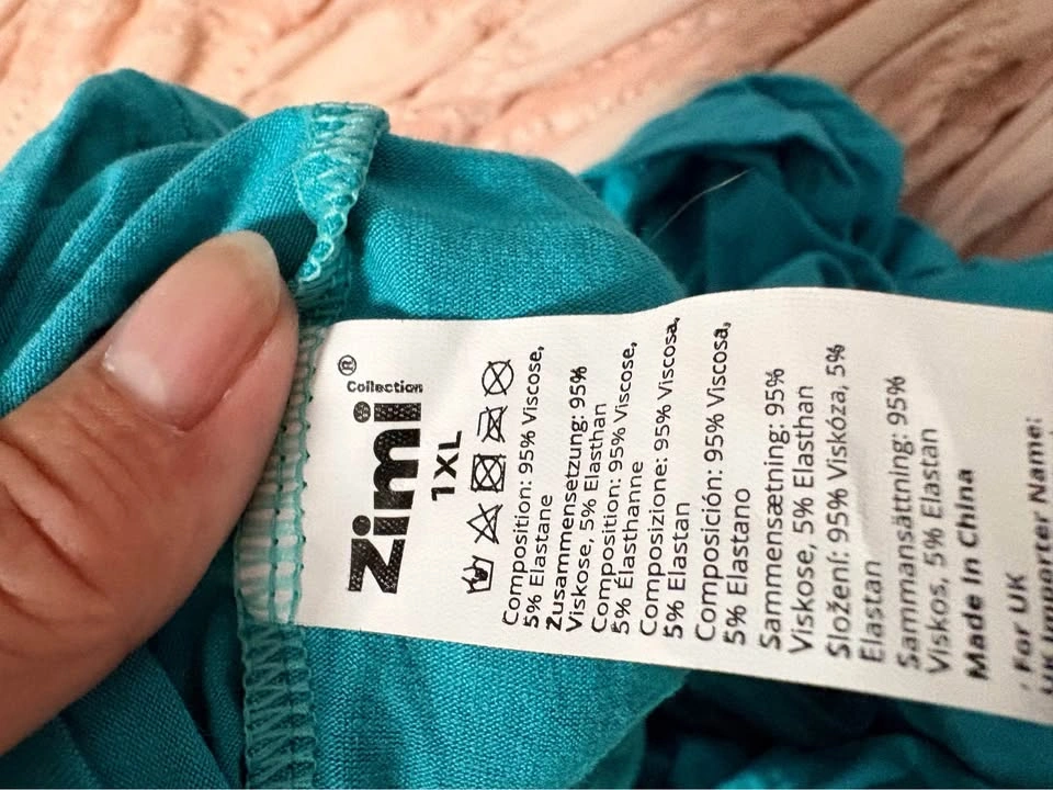 Teal Shelf Bra Camisole Size 1XL - photo 3