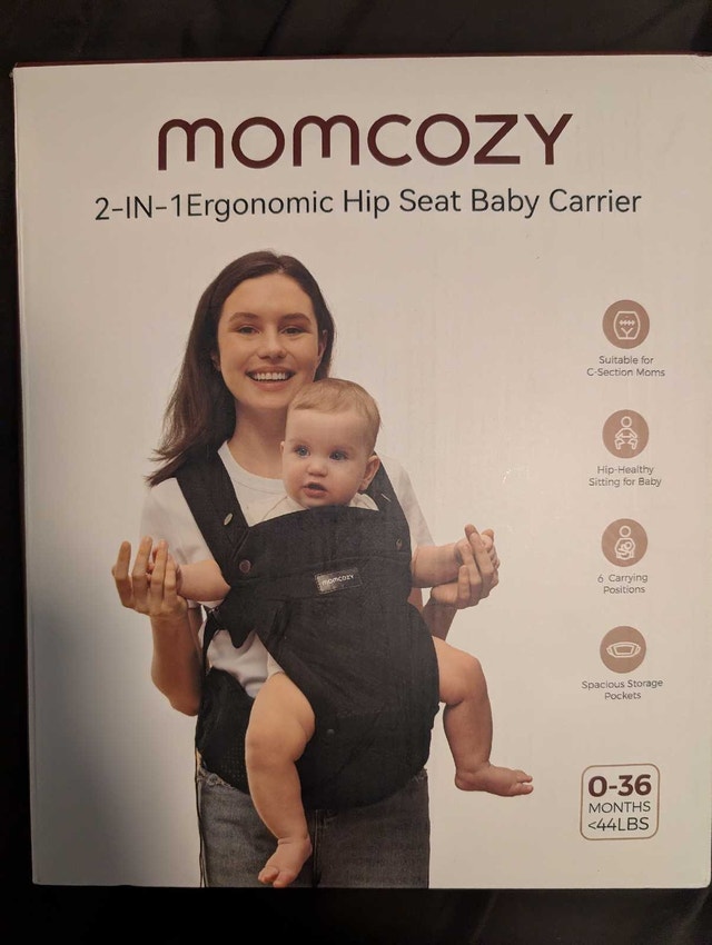 Momcozy 2-in-1 Ergonomic Hip Seat Baby Carrier - photo 2