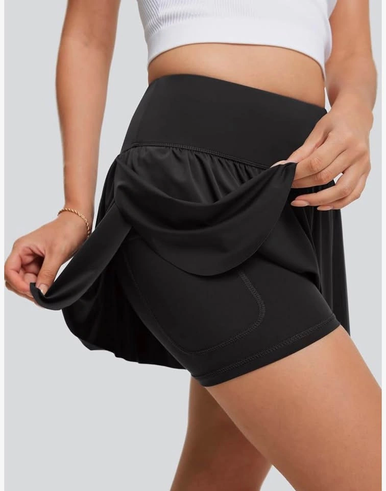 Black High-Waisted Athletic Skort - Size 3X-Large - photo 2