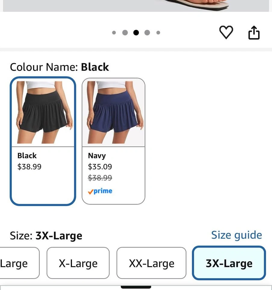 Black High-Waisted Athletic Skort - Size 3X-Large - photo 4