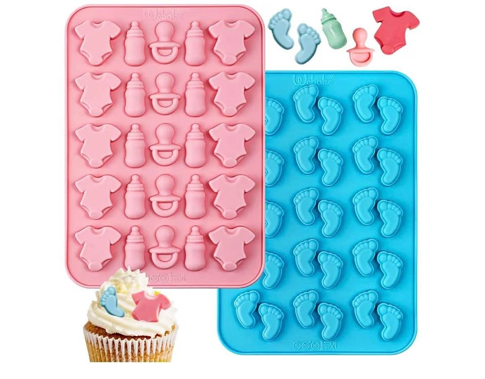 Webake 2-Pack Baby Shower Silicone Molds