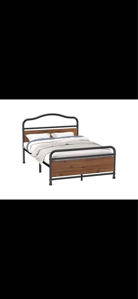 Queen Metal Platform Bed Frame – Black – No Mattress - photo 4