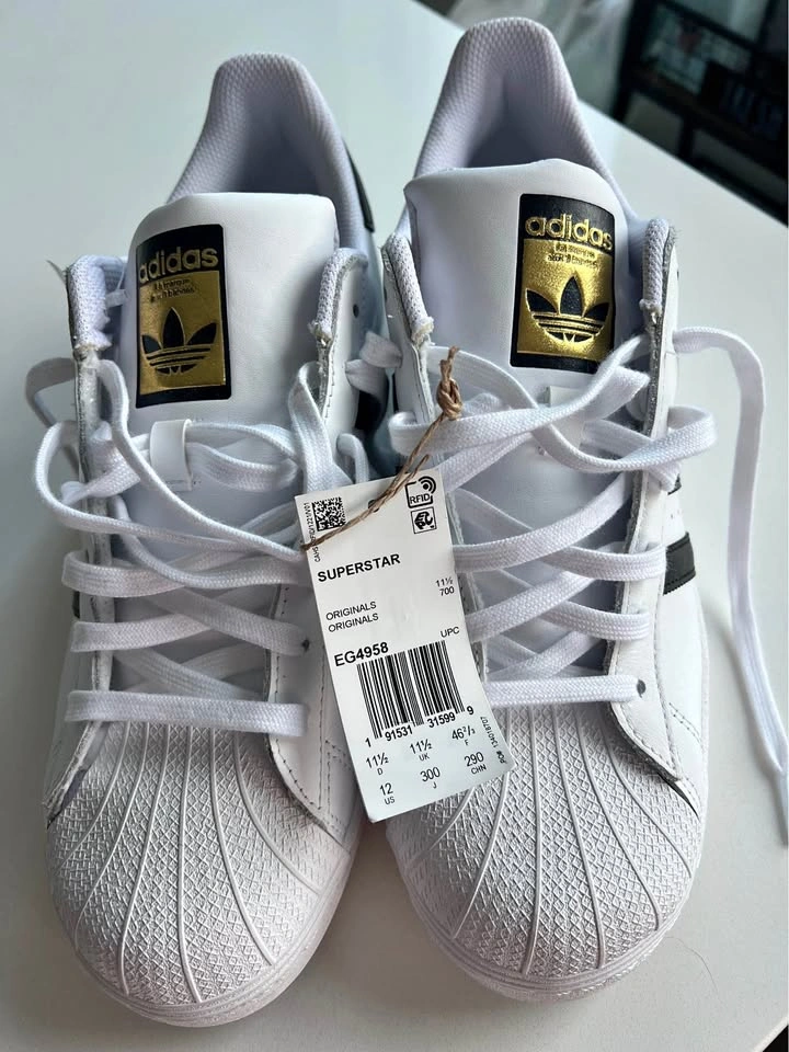 Adidas Superstar sneakers size US12