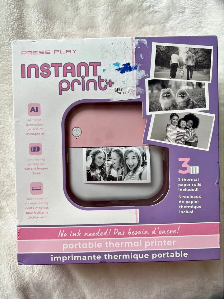 Portable thermal printer instant print plus