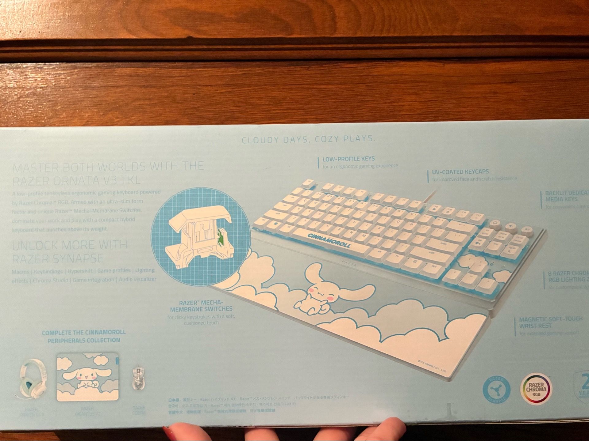 SANRIO Cinnamoroll x Razer Ornata V3 Tenkeyless Gaming Keyboard - photo 3