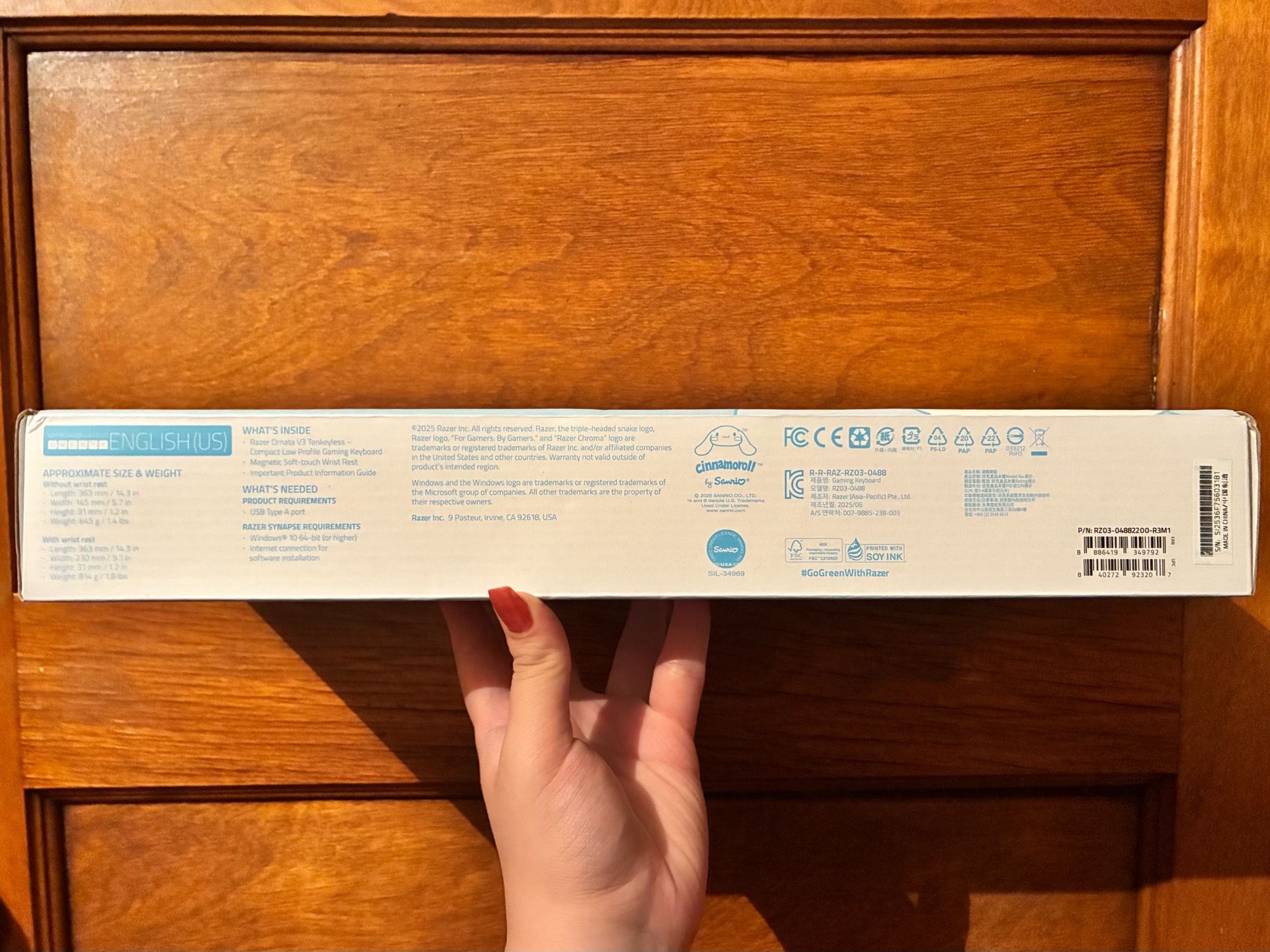 SANRIO Cinnamoroll x Razer Ornata V3 Tenkeyless Gaming Keyboard - photo 4