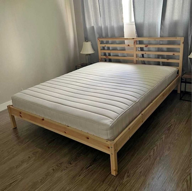 Delivery Available: Double/Full Size bed frame and mattress