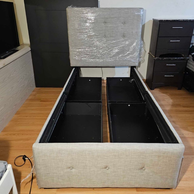 Twin size Storage bed frame. Brand New