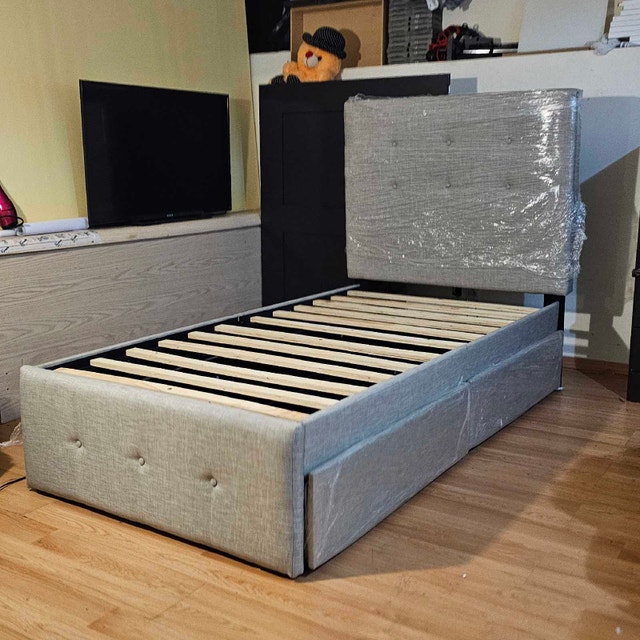 Twin size Storage bed frame. Brand New - photo 2