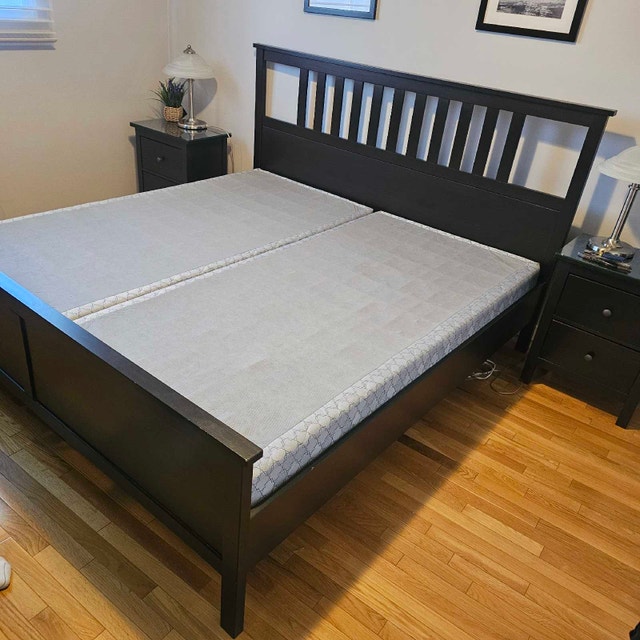 King Size bed frame with box springs - photo 3