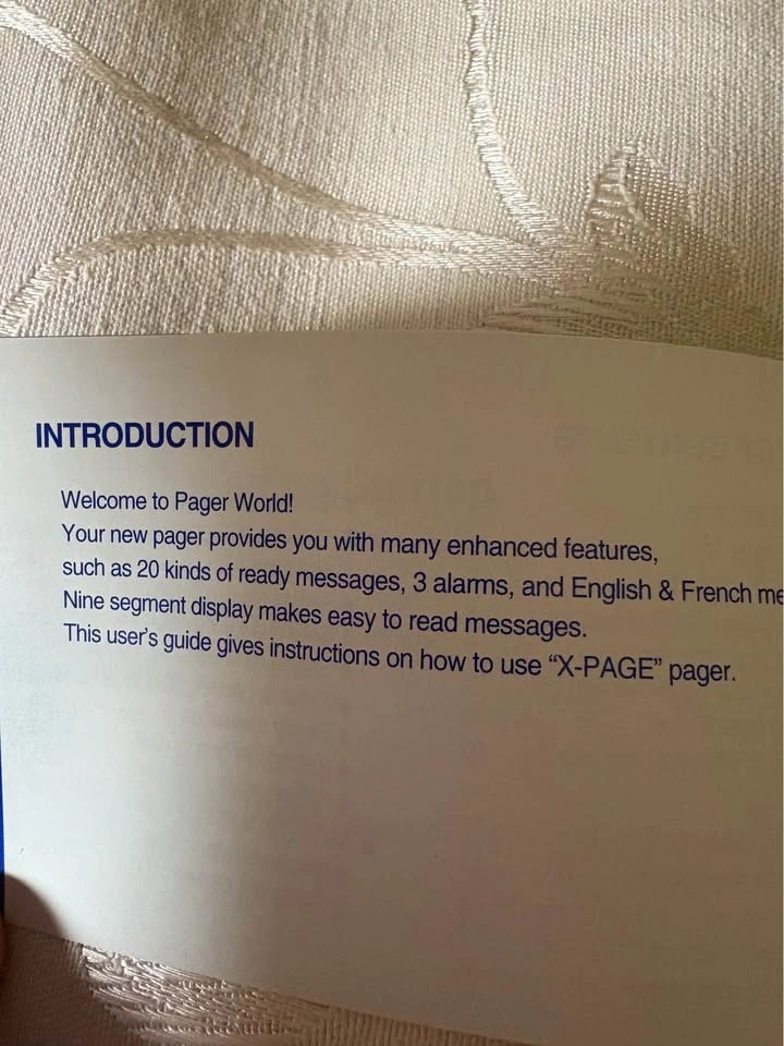 “ X-PAGE “ Pager - photo 3