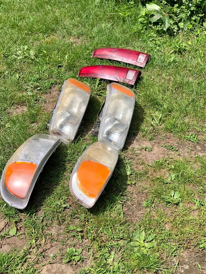 GMC Truck headlights and tail lights